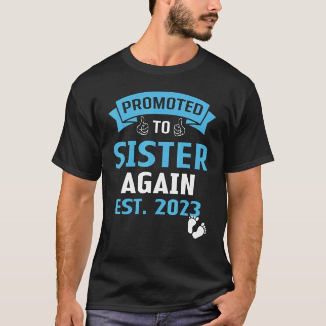 Camiseta I'm Going To Be A Big Sister Again 2023  Big Sis A (Frente)
