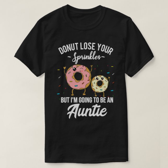 Camiseta I'm Going to be an Auntie Funny Pregnancy Announce (Frente do Design)