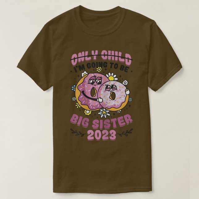 Camiseta I'm Going To Be Big Sister 2023 Pregnancy Announce (Frente do Design)