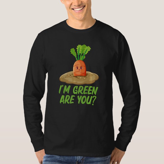 Camiseta I'm Green Are You Orange Vegetables Carrots (Frente)