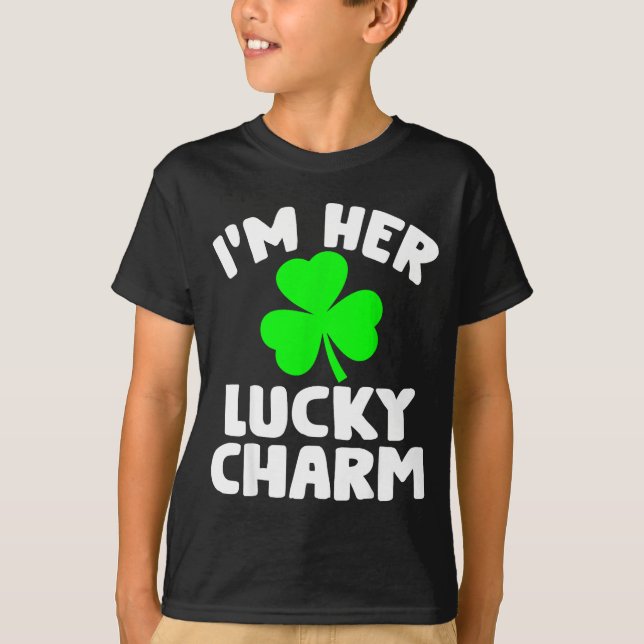 Camiseta I'm Her Lucky Charm Funny Couples St Patrick's Day (Frente)