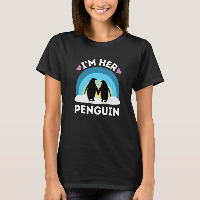 Camiseta I'm Her Penguin - Cute Couples Premium (Frente)