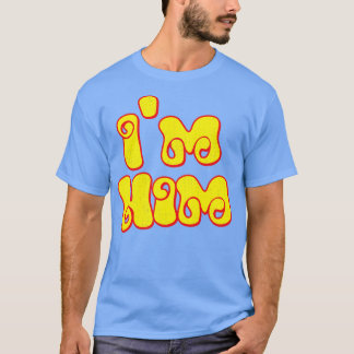 Camiseta Im Him Retro Typografia Design