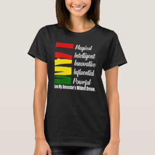 Camiseta Im História Negra Mágica Índice Unisex