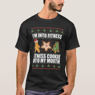Camiseta I'm INTO FITNESS COOKIE IN MY MOUTH Ugly Christmas