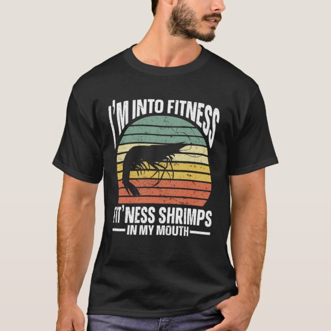 Camiseta Im Into Fitness Fit ness Shrimps In My Mouth Seafo (Frente)