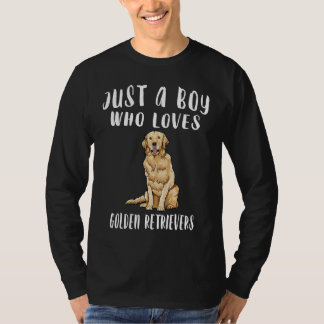 Camiseta Im Just A Boy Who Loves Retrievers Dog