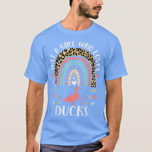 Camiseta I'm Just A Girl Who Loves Ducks Heart Funny Duck L