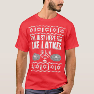 Camiseta I'm just here for the Latkes - Hanukkah T-Shirt