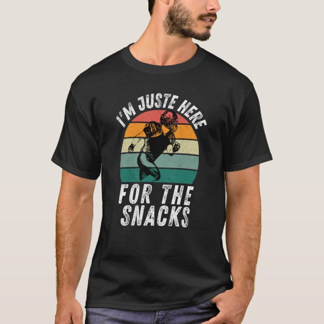Camiseta I'm Just Here For The Snacks Football retro (Frente)