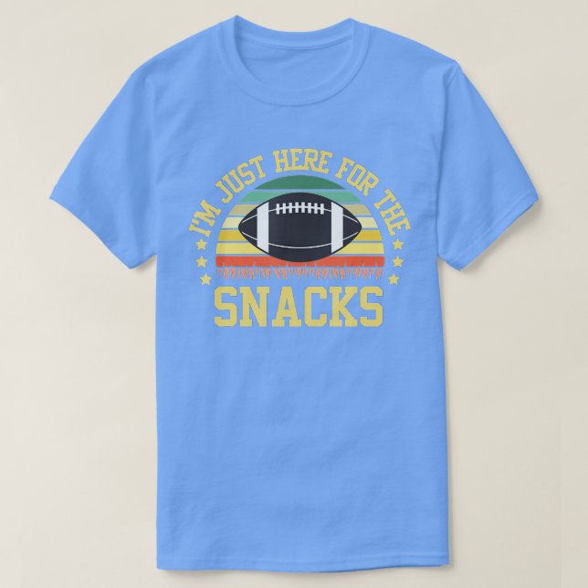 Camiseta I'm Just Here For The Snacks Funny Fantasy Footbal (Frente do Design)