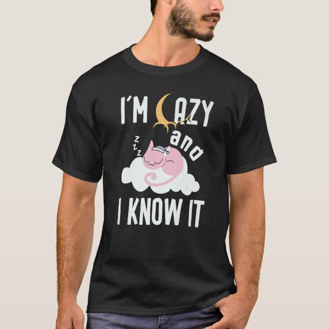 Camiseta I'm Lazy And I Know It  For Cat (Frente)