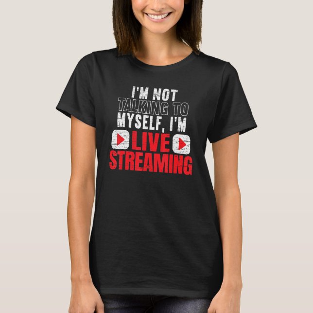 Camiseta Im Live Streaming Online Streaming Gaming Channel  (Frente)