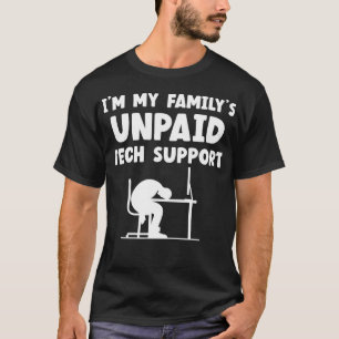 Camiseta Im Meu Familiar Suporte Técnico Não Pago Com Geek 