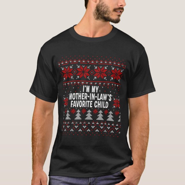 Camiseta I'm My Mother-in-law's Favorite Child Funny Christ (Frente)