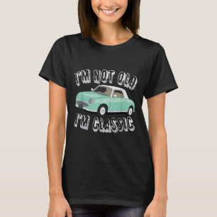 Camiseta Im Não Engraçado Antigo Citado Com O Carro vintage