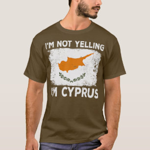 Camiseta Im Não Grita Im Chipre Chipre País Chipre Di
