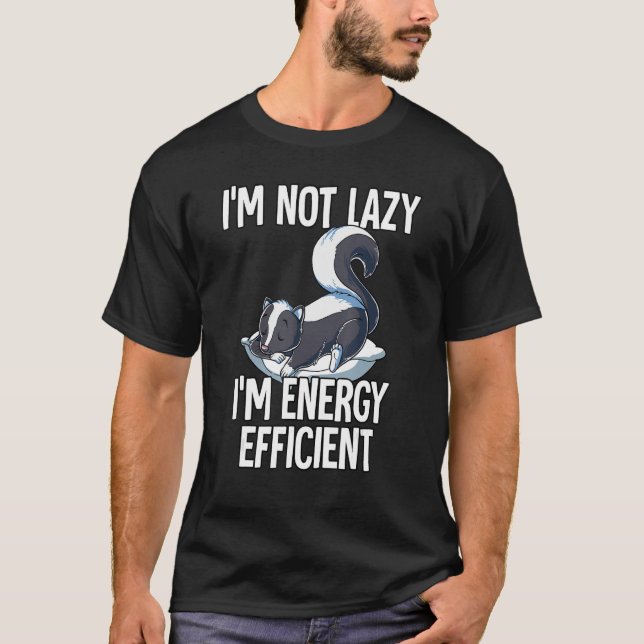 Camiseta Im Não Preguiçoso Im Com Uso Eficiente De Energia (Frente)