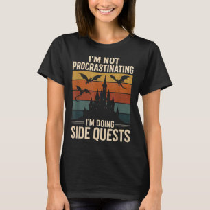 Camiseta Im Não Procrastinando Im Fazendo Retrô De Buscas L