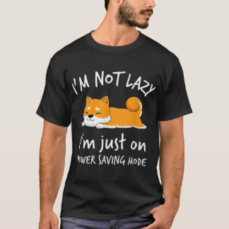 Camiseta Im not lazy Shiba Inu Shirt Loafer Dog laziness Gi