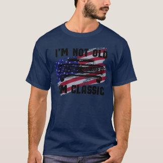 Camiseta Im Not Old Im Classic Vintage Car USA July 4th gif