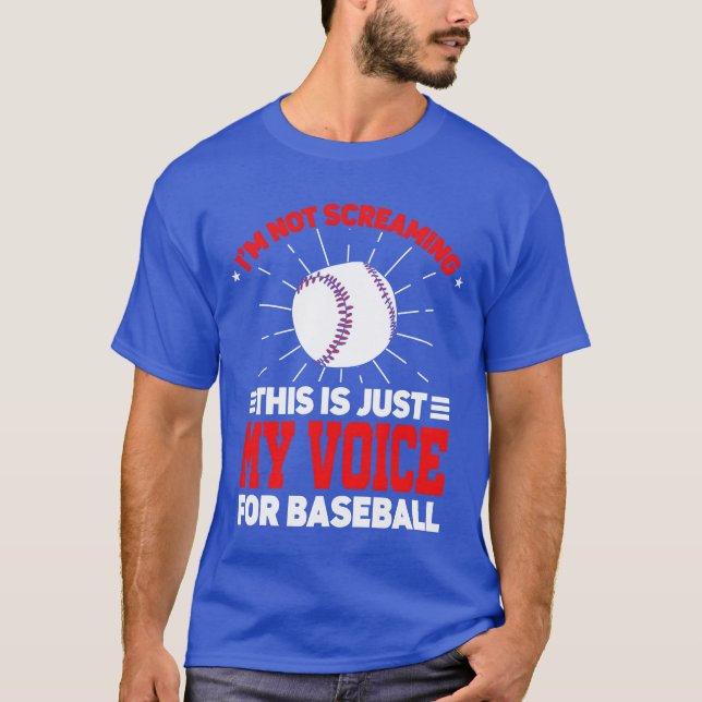 Camiseta Im Not Screaming Coaching Sports Coach Baseball fu (Frente)