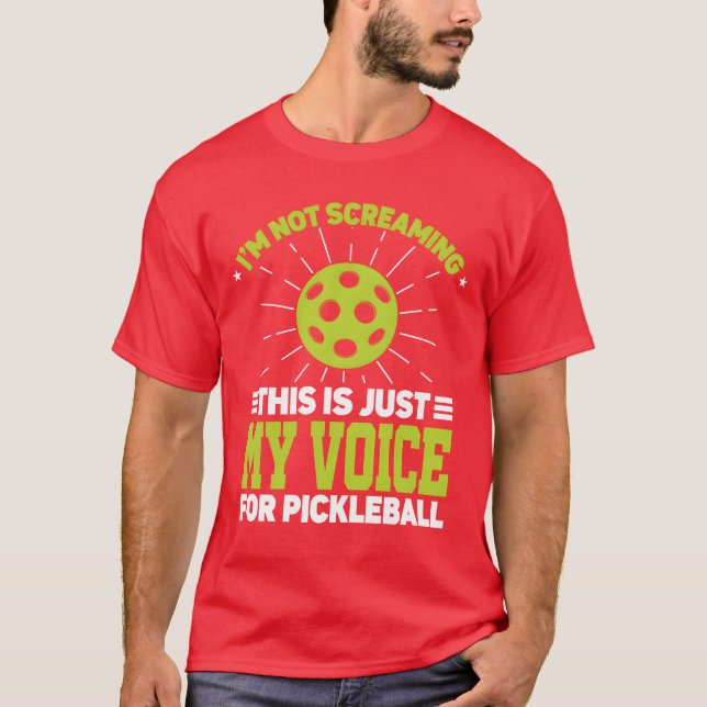 Camiseta Im Not Screaming Coaching Sports Coach Pickleball  (Frente)