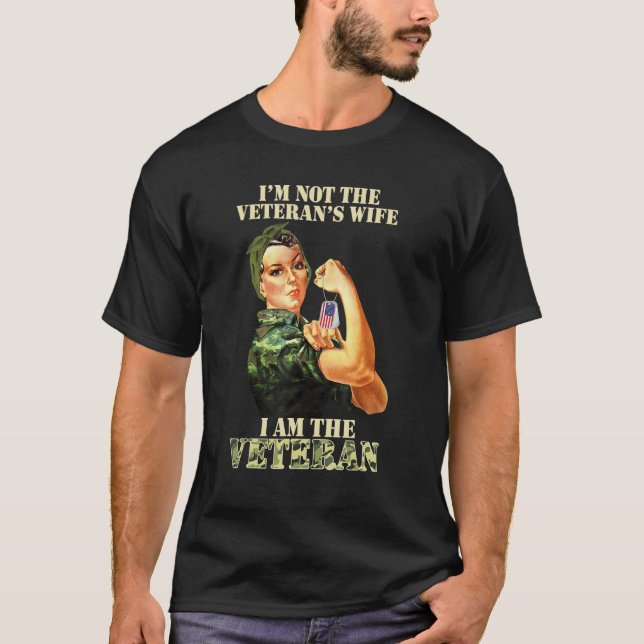 Camiseta I'm Not The Veteran's Wife I Am The Veteran Vetera (Frente)