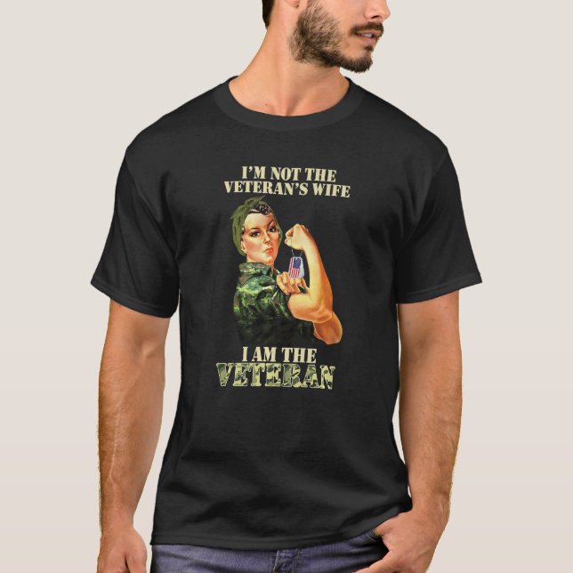Camiseta I'm Not The Veteran's Wife I Am The Veteran Vetera (Frente)