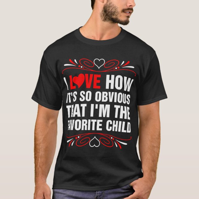 Camiseta Im o Tshirt favorito da criança (Frente)