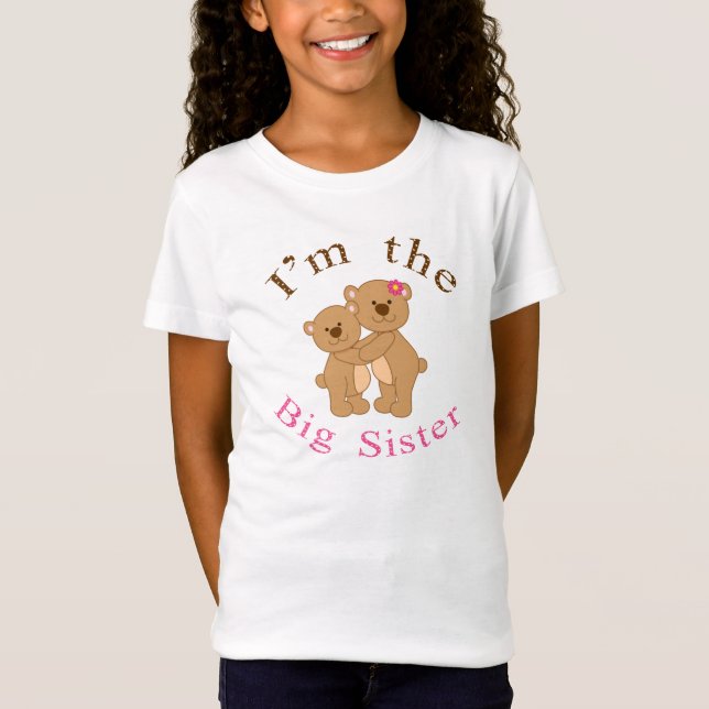Camiseta Im o urso de ursinho da irmã mais velha (Frente)