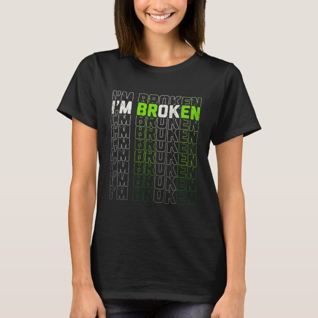 Camiseta Im OK Broken Mental Health Awareness Month Mens Wo (Frente)