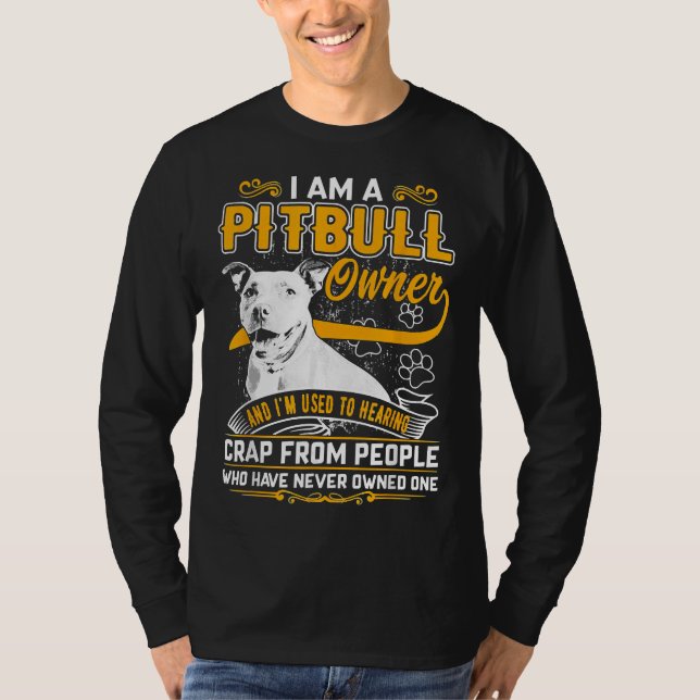 Camiseta Im Pit Bull Terrier Owner Dog Love R Pai Mãe Boy G (Frente)