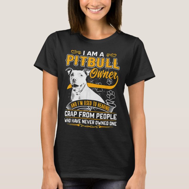 Camiseta Im Pit Bull Terrier Owner Dog Love R Pai Mãe Boy G (Frente)