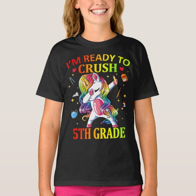 Camiseta IM PRONTO PARA CRUSH 5 Grau Unicorn (Frente)