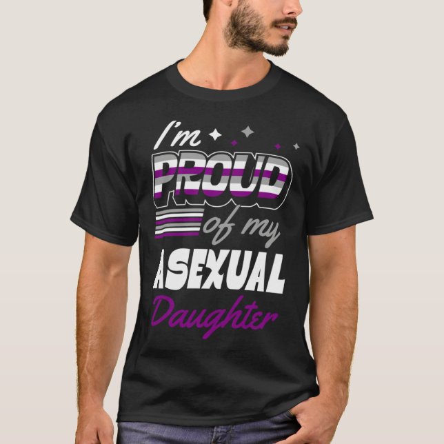 Camiseta I'm Proud Of My Asexual Daughter Supportive Mom Da (Frente)