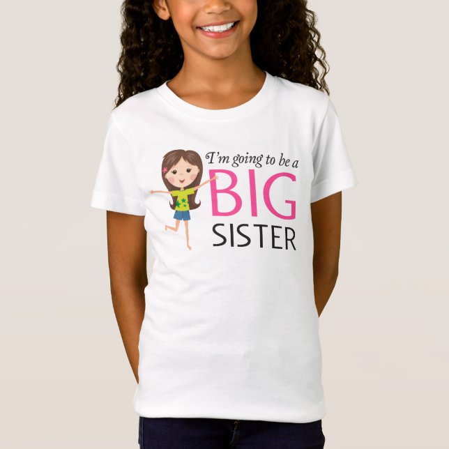 Camiseta Im que vão ser uma menina feliz dos desenhos (Frente)