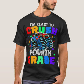 Camiseta I'm Ready to Crush 4th Grade Monster Truck birthda