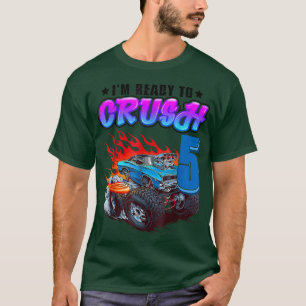 Camiseta I'm Ready to Crush 5 Monster Truck 5th Birthday Gi