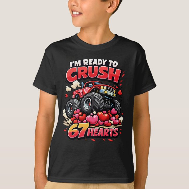 Camiseta I'm Ready to Crush 67 Hearts Funny Valentine (Frente)