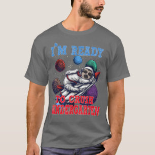 Camiseta I'm Ready To Crush Kindergarten Sloth Astronaut T-