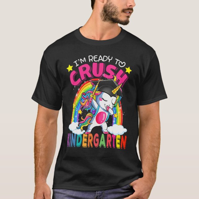 Camiseta I'm Ready To Crush Kindergarten Unicorn Back To Sc (Frente)