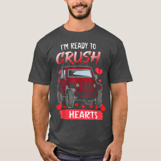 Camiseta I'm Ready to Crush Monster Red Truck Gothic Valent