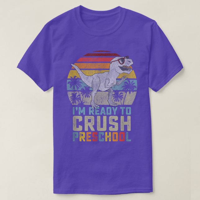 Camiseta Im Ready To Crush Preschool Dinosaur Back To Schoo (Frente do Design)