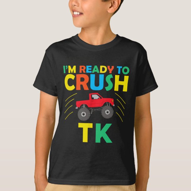 Camiseta I'm Ready To Crush Tk Dinosaur Back To School Funn (Frente)