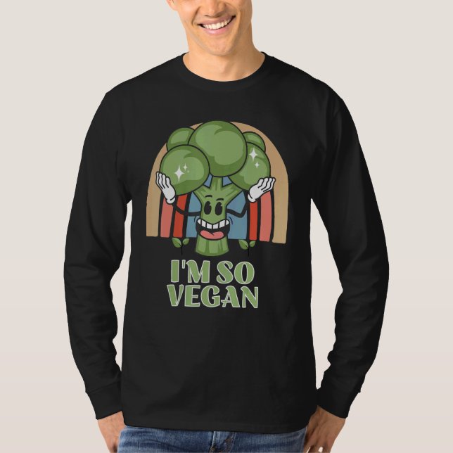Camiseta Im So Vegan Broccoli  Vegetable Food Broccoli (Frente)