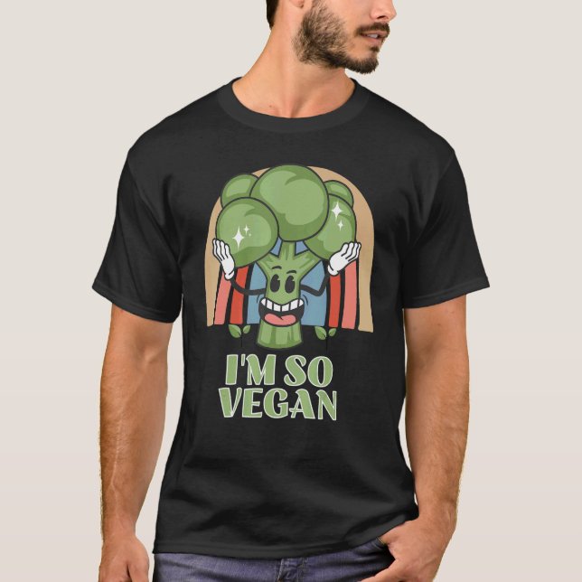 Camiseta Im So Vegan Broccoli  Vegetable Food Broccoli (Frente)