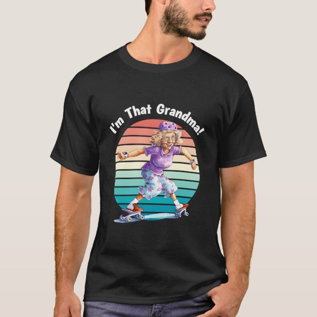 Camiseta I'M T Grandma Motorcycle Fun (Frente)
