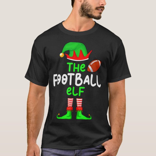 Camiseta I'm The American Football Elf Christmas Matching P (Frente)