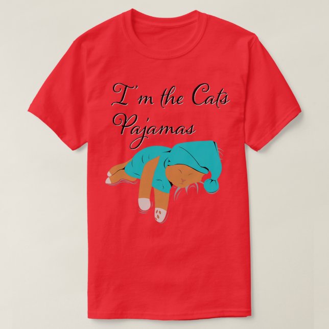Camiseta Im the cats Pajamas  (Frente do Design)